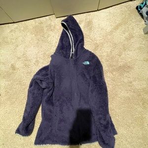 Blue North Face Zip-Up Jacket